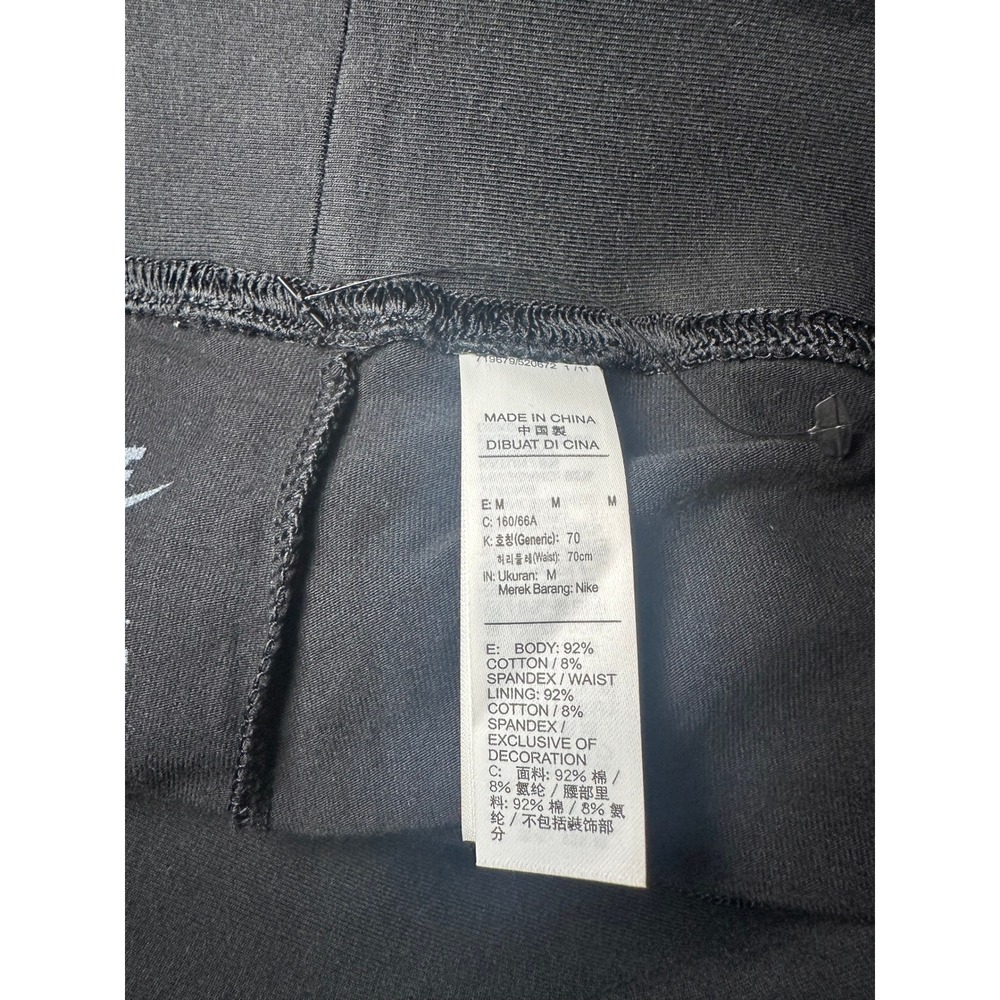 Nike Womens Sportswear Graphic Leggings Black White Logo Print High Rise Medium - Picture 7 of 10